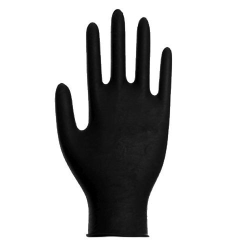 Nitril Handschuh puderfrei, schwarz