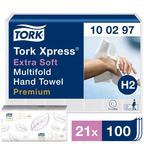 Tork Xpress extra weiche Multifold Premium Papierhandtücher 2 lag,