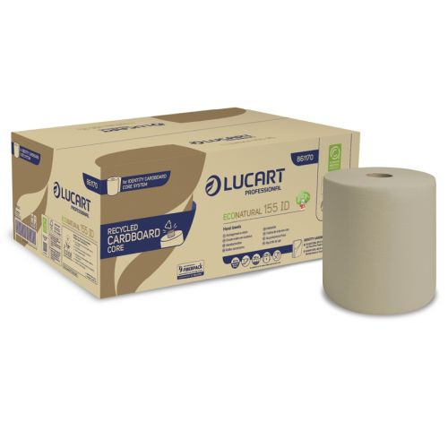 Lucart EcoNatural 155 ID CardboardCore Handtuchrolle 2-lag. 155 mtr.