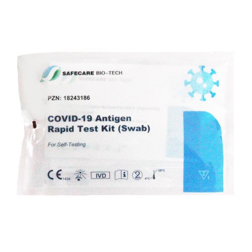 Safecare COVID-19 Antigen Rapid Test Kit (Swab) Schnelltest, Selbsttest