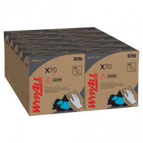 Kimberly-Clark 8290 Wypall X70 Powerclean Zupfbox - blaue Reinigungstücher